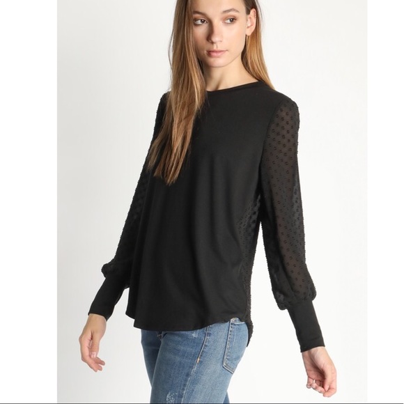 1 XS LEFT!🍂 Skies are Blue Blouse Top - Picture 2 of 5